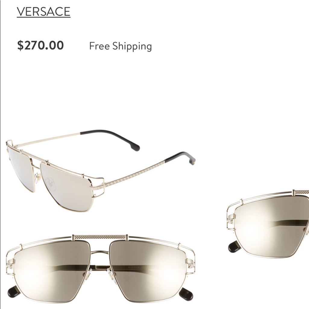 Beautiful Versace 2202 Navigator Sunglasses